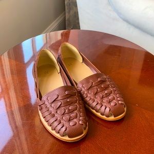 Nisolo Brown Woven Leather Sandal Size 6.5